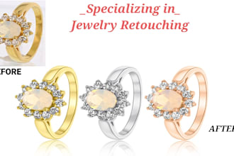 do high end jewelry retouch and pro quality editing