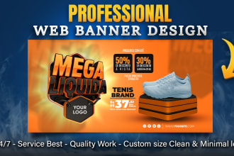 design premium website banner, shopify banner, web banner, hero image banner ads
