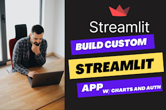 build python streamlit app for data and charts