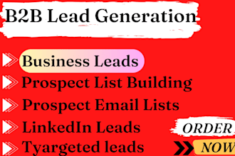 do b2b lead generation prospect email lists linkedin leads