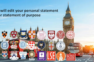 edit your personal statement or statement of purpose
