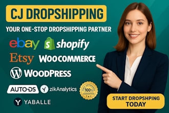 do cj dropshipping to shopify, woocommerce, ebay, bigcommerce, wix, etsy
