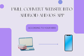 convert website into android and IOS app