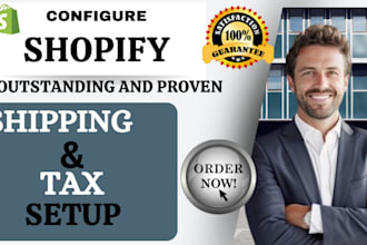 configure your shopify shipping and tax setup on shopify store, with free audit