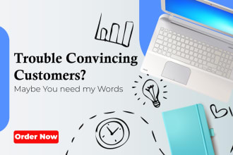 address your needs, be it sales, landing pages or web copy