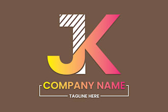 design creative wordmark and lettermark logo for you