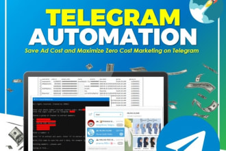 do telegram automation, bot and scraping via python