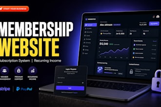 build woocommerce membership and subscription website with payment gateway