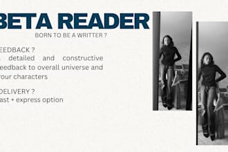 beta read your book and give objective feedback in french