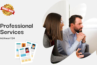 write, upgrade and design your resume, cv, cover letter and linkedin