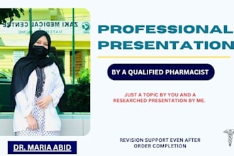design professional medical presentation, poster, brochure