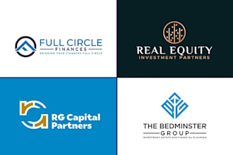 create modern financial accounting investment logo design