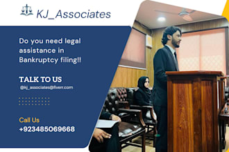 prepare bankruptcy documents and financial plan