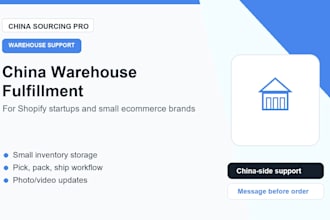 provide china warehouse fulfillment for ecommerce orders