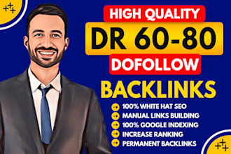 build high dr seo contextual dofollow backlinks on high dr domain rating sites