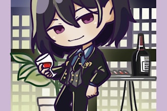 draw chibi illustration for you