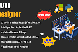 create stylish UI UX designs for websites and apps by python
