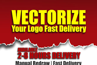 redraw logo or images into vectors with adobe ilustrator