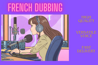 dub your videos in french