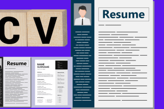 provide resume build write CV maker update design USA UK ksa