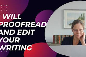 proofread and edit text for american english