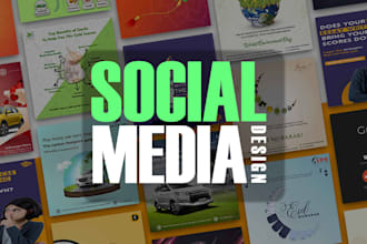 design social media graphics for facebook, instagram post and reels