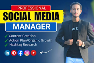 social media manager content strategy growth and paid ads