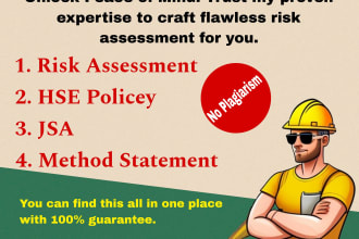 write expert risk assessment for you