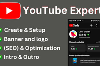 create and set up your youtube channel perfectly