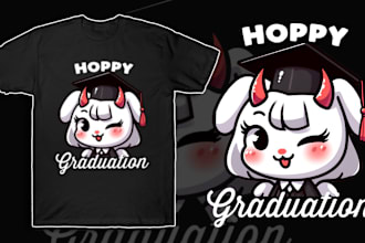 create cute chibi kawaii animals illustrations for t shirts stickers