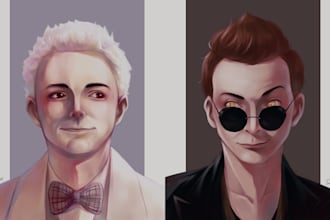draw realistic portrait face for you