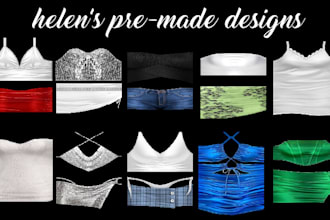 sell premade hand drawn roblox clothing designs