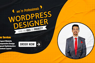 create an urgent wordpress website or landing page