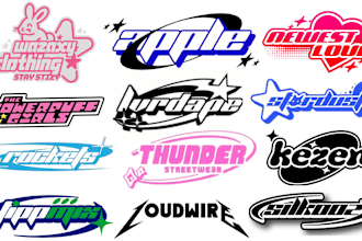 create a unique y2k streetwear logo in 24 hours