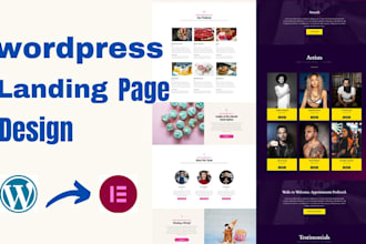 create a responsive wordpress landing page design,