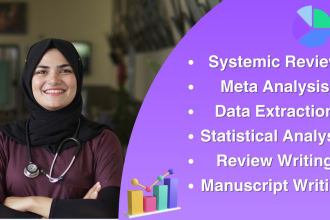 do systematic review, meta analysis, and manuscripting