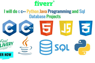 do python java flutter html CSS javascript  programming projects