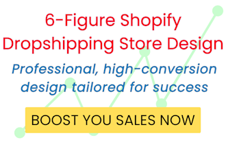 make 6 figure shopify dropshipping store or shopify website