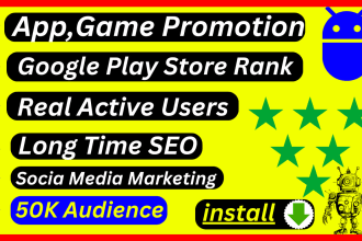 mobile app promotion android game marketing