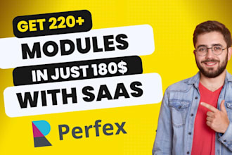 install perfex crm and provide 230 modules