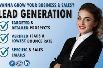 be an email finder, contact list building b2b lead generation, data entry