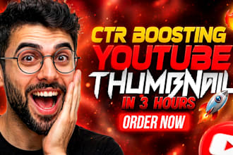 create custom youtube thumbnail design and thumbnail maker