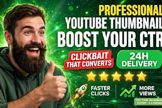 create custom youtube thumbnail design and thumbnail maker