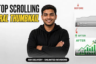 create custom youtube thumbnail design and thumbnail maker