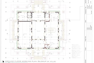 do 2d architectural floor plan with detail drawing in auto cad