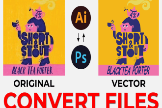 vector tracing,redraw logo,vectorize images or convert image to vector using ai