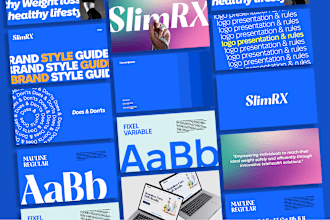 do logo design with brand style guide, branding kit, corporate identity