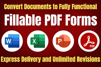 create fillable PDF form using any documents
