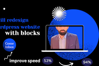 redesign wordpress website with kadence