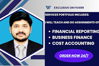 tutor you accounting and finance, economics, auditing assignments